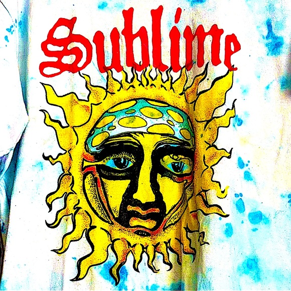 Sublime skyline 1 tee classic sublime logo oversized tie dyed large men’s xl wmn - Picture 1 of 5